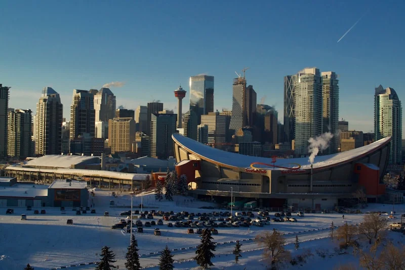 Westside Recreation Centre exterior showing the actual facility and surrounding landscaping