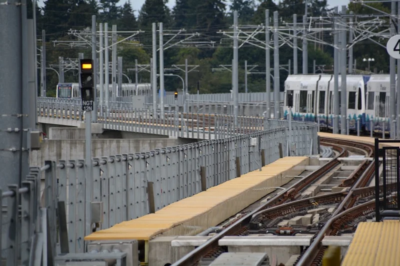 69th Street SW CTrain station platform showing Signal Hill transit connection