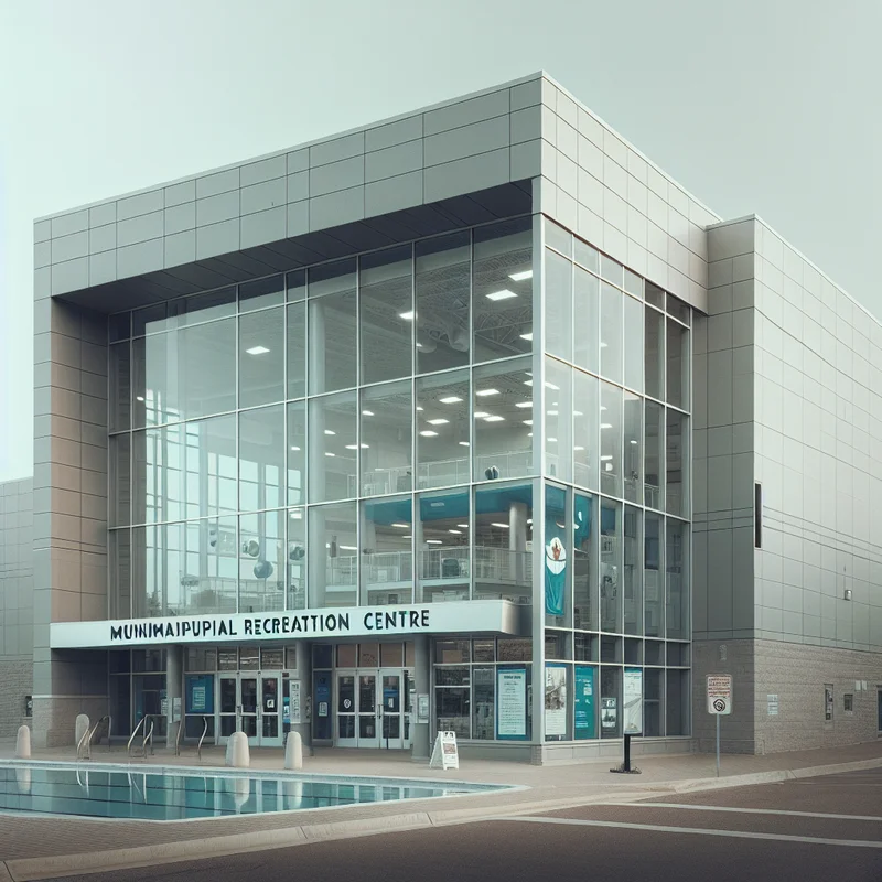 Westside Recreation Centre exterior on 17 Avenue SW, Calgary — aquatic centre and fitness facility